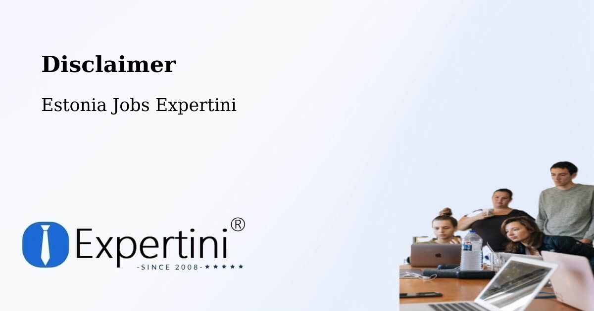 Disclaimer – Pringi - Estonia Jobs Expertini