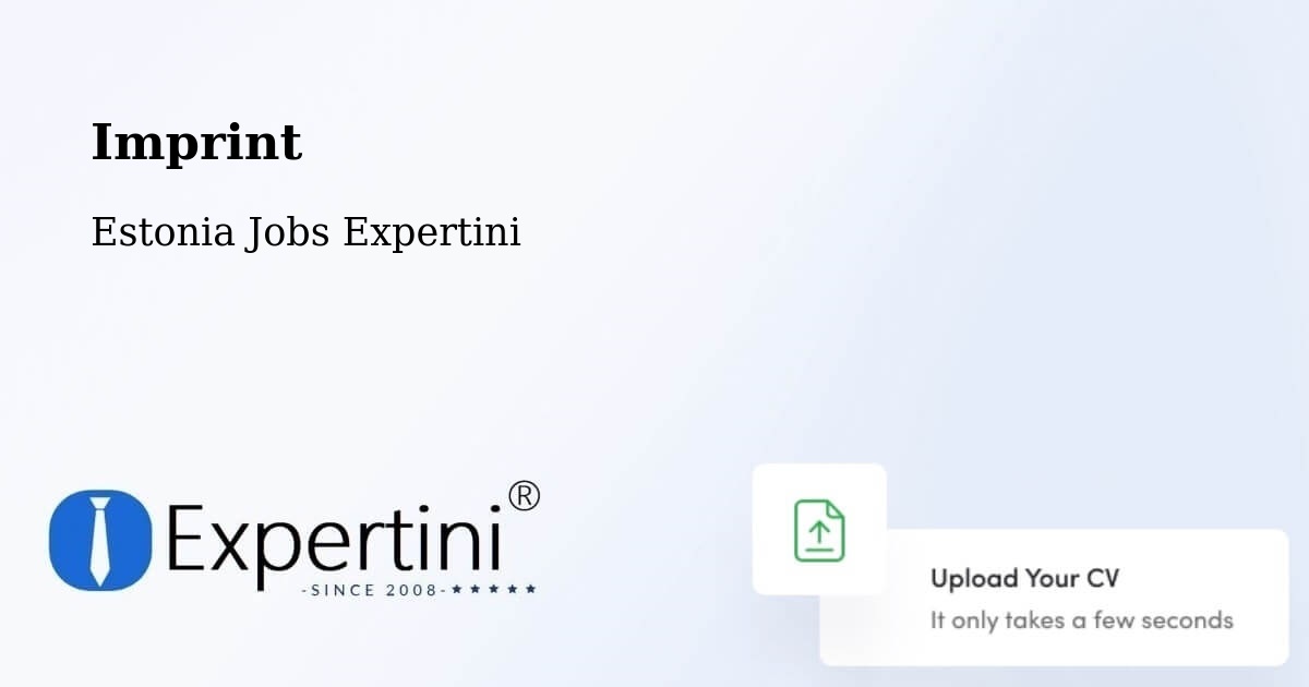 Imprint – Pringi - Estonia Jobs Expertini
